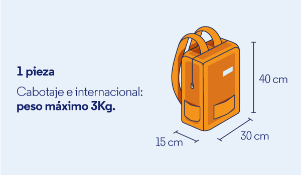 medidas de valijas para cabina de avion